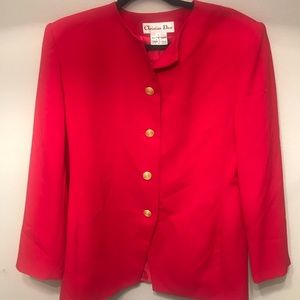 Christian Dior Red Blazer! 💄❤️🌹